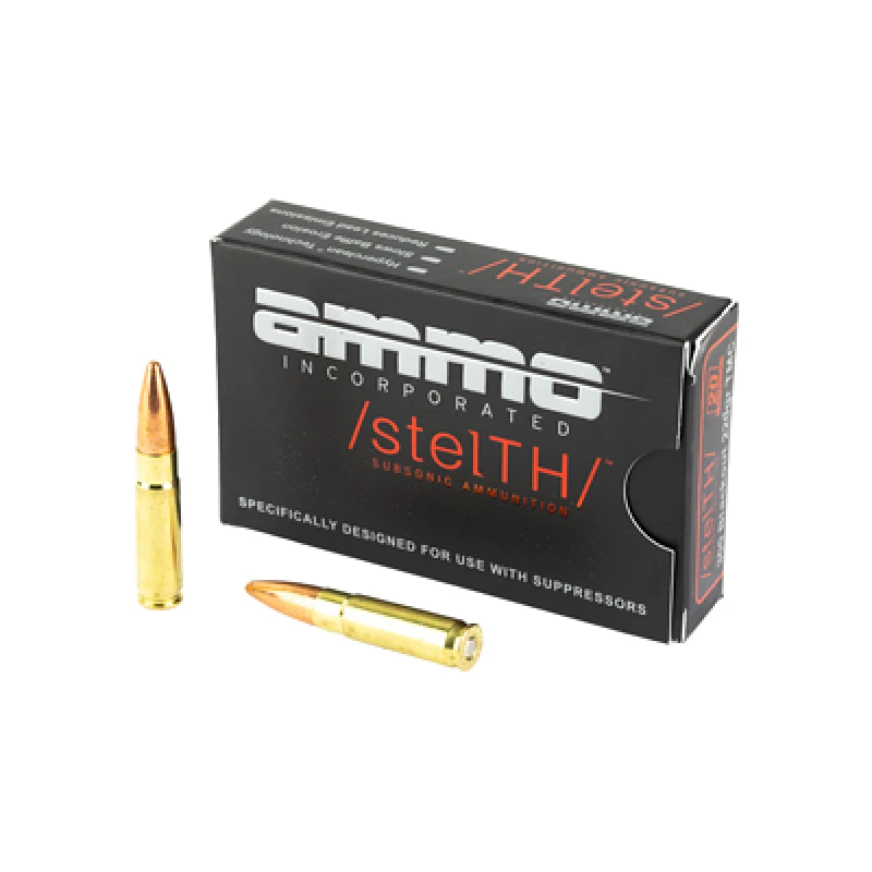 Ammo Inc Subsonic 300 Blackout 220 Gr Total Metal Coating-20 Round Box